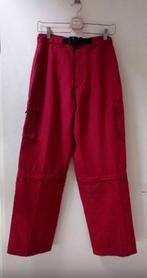 Zomer rood afrits broek met riem. Maat S.  Heren Scène, Ophalen of Verzenden, Zo goed als nieuw, Rood