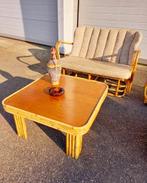 Grote, mid-century salontafel, Rohé Noordwolde 50er jaren, Huis en Inrichting, Tafels | Salontafels, Ophalen, 50 tot 100 cm, Vierkant