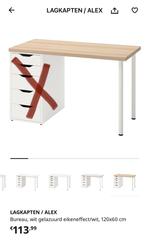 Ikea lagkapten bureaublad + 2 poten NIEUW, Huis en Inrichting, Bureaus, Ophalen, Nieuw