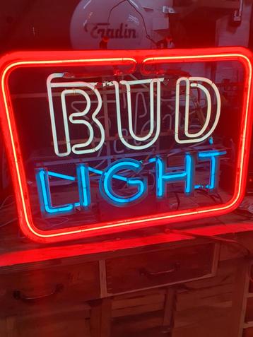 Vintage Bud Light Neon Reclamebord beschikbaar voor biedingen