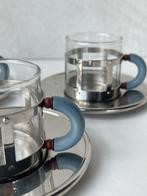 Alessi espresso kopjes 5x Michael Graves vintage memphis, Gebruikt, Ophalen of Verzenden, Glas, Overige stijlen