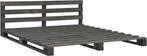 Stoer pallet bed 120x200 in goede staat, Ophalen, Gebruikt, Bruin, Steigerhout