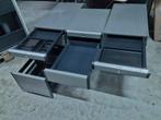 Gispen ladeblok / ladekast even alumiunium grijs met zwart, Huis en Inrichting, Kasten | Ladekasten, Ophalen, Minder dan 50 cm