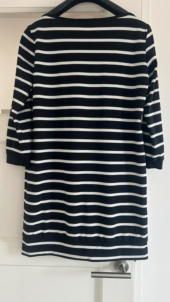 Studio Anneloes Jurk Maat 38 - Zwart/Grijs Gestreept, Kleding | Dames, Jurken, Nieuw, Maat 38/40 (M), Zwart, Knielengte, Verzenden