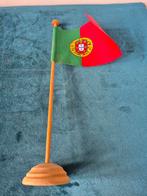 Vintage conferentie / tafel vlag Portugal, Ophalen of Verzenden