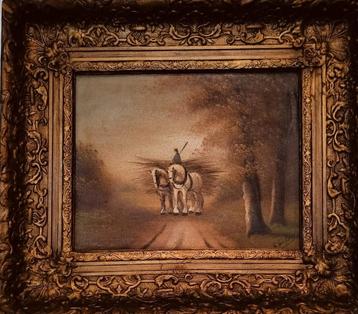 Mooi Antiek schilderij  beschikbaar voor biedingen