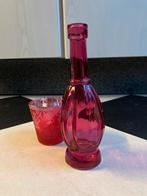 2 kleine vaasjes, Overige kleuren, Ophalen of Verzenden, Minder dan 50 cm, Glas