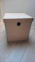 Opbergbox met deksel voor kallax vakkenkast, Ophalen, Zo goed als nieuw, Rechthoekig, Hout