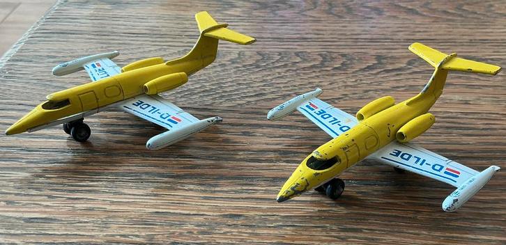 Oude Matchbox Lesney Vliegtuig Learjet SB1 1973 vanaf 5,00, Verzamelen, Speelgoed, Gebruikt, Ophalen of Verzenden