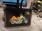 Zeldzaam oud  houten reclame bord Harley Davidson, Ophalen, Gebruikt