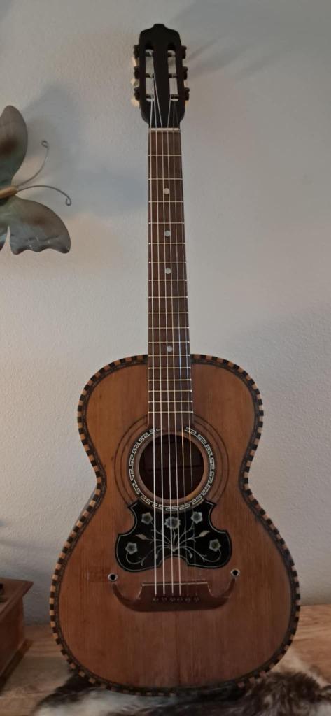 Antieke accoustische gitaar Catania Minstrel 1925., Muziek en Instrumenten, Snaarinstrumenten | Gitaren | Akoestisch, Gebruikt