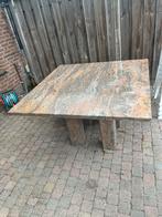 Eettafel van graniet (Lx120cm, B120cm en Hx73cm), Huis en Inrichting, Tafels | Eettafels, Ophalen, Gebruikt