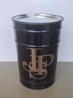 vintage John Player Special Team opberg-blik kruk zwart goud, Ophalen of Verzenden, Gebruikt, Overige materialen