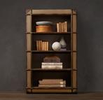 Aviator boekenkast XL, nu €1455,- ipv €1620,-, Met plank(en), Nieuw, Luxe Restoration Hardware, Metaal