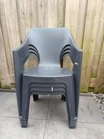 GRATIS AFHALEN - Vier tuinstoelen, Ophalen, Zo goed als nieuw, Kunststof