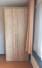 Nolte houten fineer kledingkast legplanken roede ladenblok, 100 tot 150 cm, 50 tot 75 cm, Modern en strak, Zo goed als nieuw