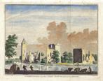 H. Spilman ets"Overblyfsels Adelyk Slot der Heeren v Egmond", Antiek en Kunst, Kunst | Etsen en Gravures, Ophalen