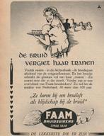 Retro reclame 1949 Faam Breda bruidsuikers Achterhoek, Verzamelen, Ophalen of Verzenden, Overige typen