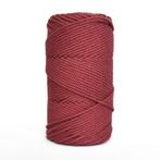 3 mm 3-ply gedraaid macramé touw Red 130 meter katoen 500 g, Hobby en Vrije tijd, Overige Hobby en Vrije tijd, Nieuw, Ophalen of Verzenden