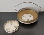 Art Deco Chris van der Hoef presenteerschaal + houder '20s, Ophalen of Verzenden