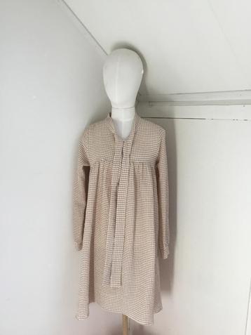 Leuk jurkje beige/wit geblokt merk Alpi (maat 38) beschikbaar voor biedingen