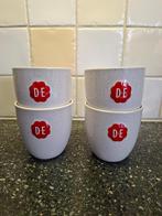 Douwe Egberts mokken - 4 stuks, Huis en Inrichting, Keuken | Servies, Ophalen of Verzenden, Porselein, Overige stijlen, Kop(pen) en/of Schotel(s)
