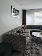 Chesterfield Hoekbank Grijs - Spotprijs!, Gebruikt, Hoekbank, 300 cm of meer, Ophalen of Verzenden