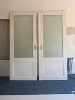 Schuifdeuren / en suite deuren, Doe-het-zelf en Verbouw, Deuren en Horren, Ophalen, Gebruikt, 80 tot 100 cm, 215 cm of meer