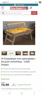 Legpuzzel Puzzelplaat Puzzeltafel, Ledverlichting 4 lades, Ophalen of Verzenden, Nieuw
