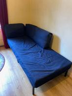 Blauwe slaapbank / Chaise longue, Ophalen, Gebruikt, 90 cm, Eenpersoons