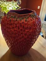 DES POTS Supergrote Aardbeien vaas 50cm - Nieuwstaat!, 50 tot 75 cm, Aardewerk of Porselein, Nieuw, Ophalen of Verzenden