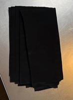 Lap zwarte chiffon zijde., Hobby en Vrije tijd, 120 cm of meer, Zwart, Nieuw, Ophalen of Verzenden
