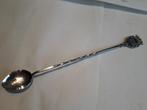 ANTIEKE SPAANSE ZILVEREN LEPEL met EMAILLE LANG 19,5 cm !!, Antiek en Kunst, Antiek | Goud en Zilver, Verzenden, Zilver