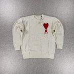 AMI paris sweater L white/red, Kleding | Heren, Truien en Vesten, Maat 52/54 (L), Verzenden, Ami Paris, Wit
