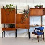 Vintage wandmeubel, wall unit •Louis van Teeffelen•, Gebruikt, ., Ophalen of Verzenden, .