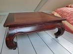 Opium koloniale salontafel 80x80, Huis en Inrichting, Tafels | Salontafels, Ophalen, Gebruikt, 50 tot 100 cm, 50 tot 100 cm