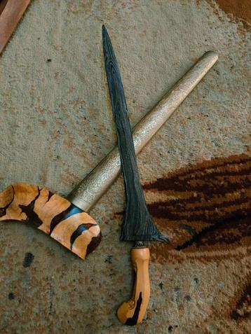 Antieke Keris Brojol Pamor Adeg Rambut Gayaman Solo SUX15 beschikbaar voor biedingen