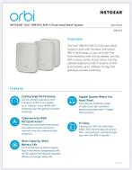 netgear orbi 6 mesh netwerk, Ophalen of Verzenden, Zo goed als nieuw, Netgear Orbi