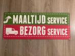 Vintage dubbelzijdig reclame bord, 4 service’s (geen emaille, Ophalen of Verzenden, Zo goed als nieuw