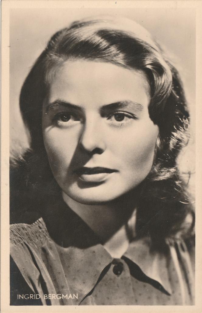 FILMSTER INGRID BERGMAN JAREN 40 ZEER MOOIE OUDE KAART KH908, Verzamelen, Ansichtkaarten | Themakaarten, Ongelopen, 1940 tot 1960