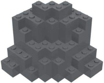 Lego Rock Panel 8 x 8 x 6 Medium Symmetric (MURP) NIEUW beschikbaar voor biedingen