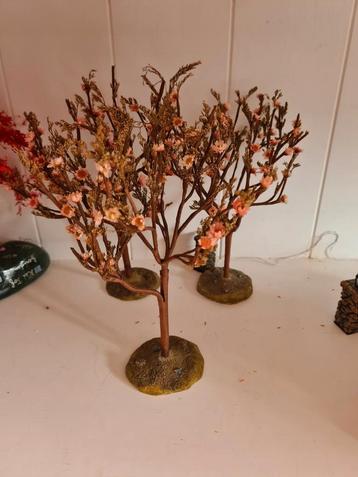 Bloesem boom roze miniatuur 22 cm hoog Luville Lemax 2 stuks beschikbaar voor biedingen