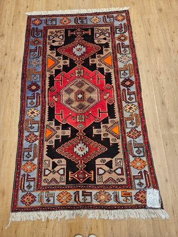 Vintage handgeknoopt perzisch tapijt hamadan 225x122 beschikbaar voor biedingen