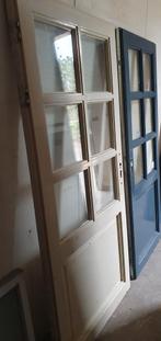 2 x buitendeur tuindeuren Dubbelglas roedeverdeling, Ophalen of Verzenden, Gebruikt, Buitendeur, 200 tot 215 cm