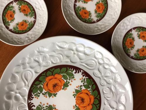 Vintage gebakstel Schuman Arzberg, Huis en Inrichting, Keuken | Servies, Bord(en), Overige stijlen, Porselein, Ophalen of Verzenden