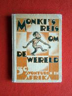 Monki: 50 Avonturen in Afrika (eerste druk 1937, hardcover), Boeken, Eén stripboek, Ophalen of Verzenden, Gelezen