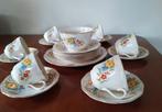 Vintage Engels koffie / theeservies met gebakstel, 20 delig, Antiek en Kunst, Curiosa en Brocante, Ophalen of Verzenden