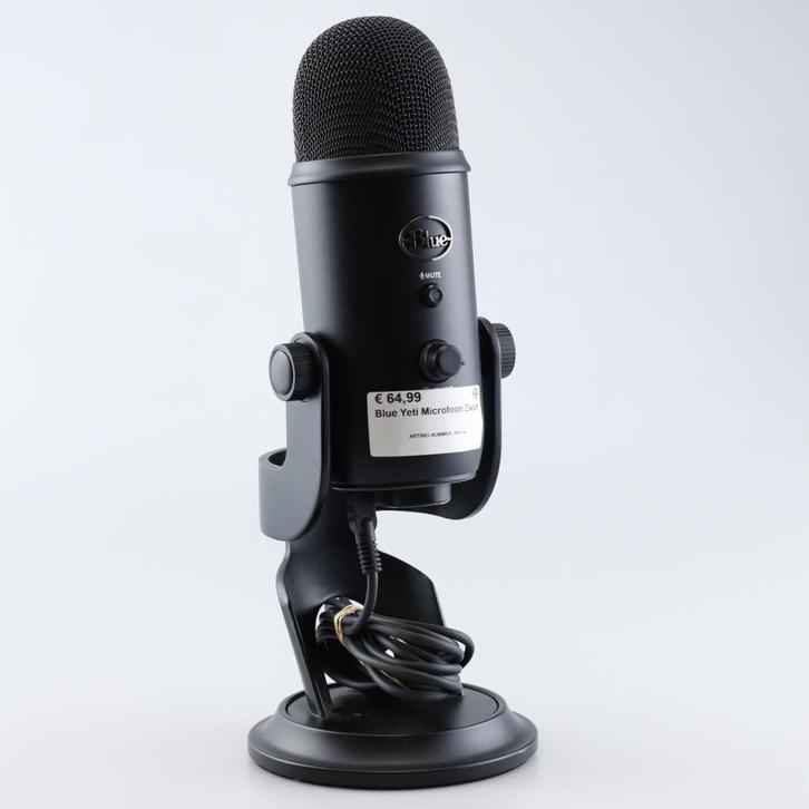 Blue Yeti Microfoon Zwart, Muziek en Instrumenten, Microfoons, Zo goed als nieuw