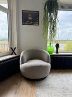 BEPUREHOME - WOOOD Woolly Draaifauteuil – Naturel Bouclé, 75 tot 100 cm, Ophalen of Verzenden, Zo goed als nieuw, 75 tot 100 cm