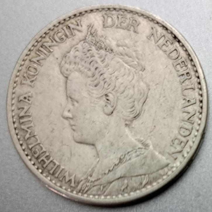 Nederland, 1 Gulden 1915 - zilver (2), Postzegels en Munten, Munten | Nederland, Losse munt, Overige waardes, Koningin Wilhelmina